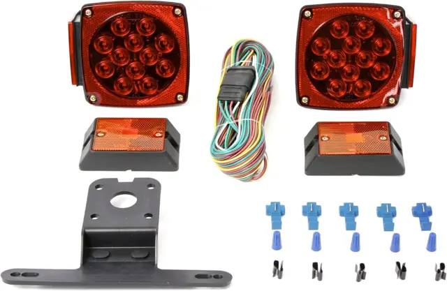 luces para trailer LED traila remolques camiones truck luz leds 10pak rojo  ambar