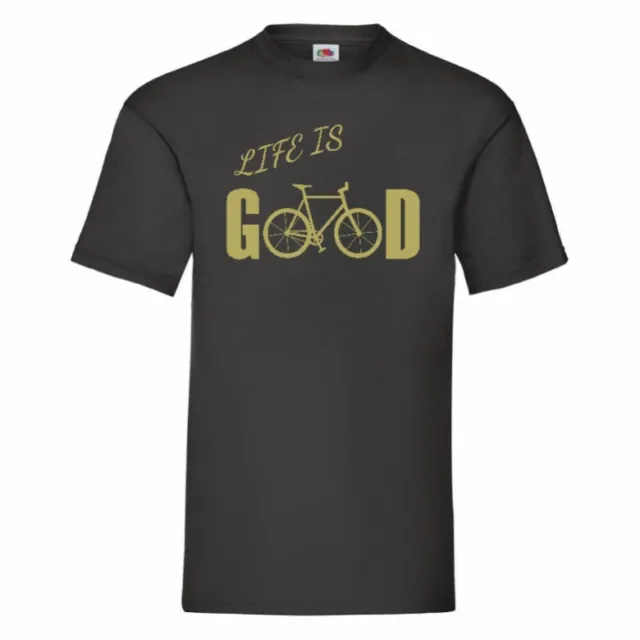 Life Is Good T-shirt ciclismo small-3XL