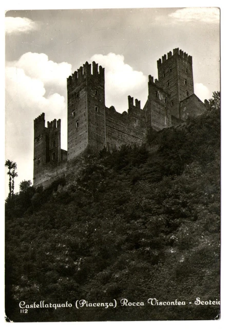 Cartolina - Castellarquato (Piacenza) - Rocca Viscontea - Scorcio - FG - NV