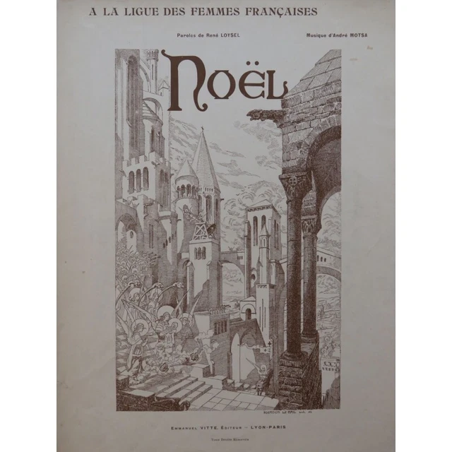 MOTSA André Noël Chant Orgue ou Harmonium 1911