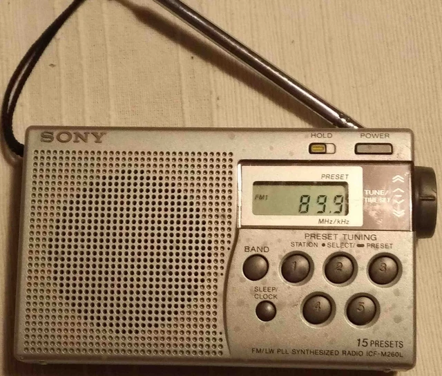 Sony ICF-M770SL Avec Petit Défaut / Radio 3 Band FM / SW / LW / PLL Synthesized