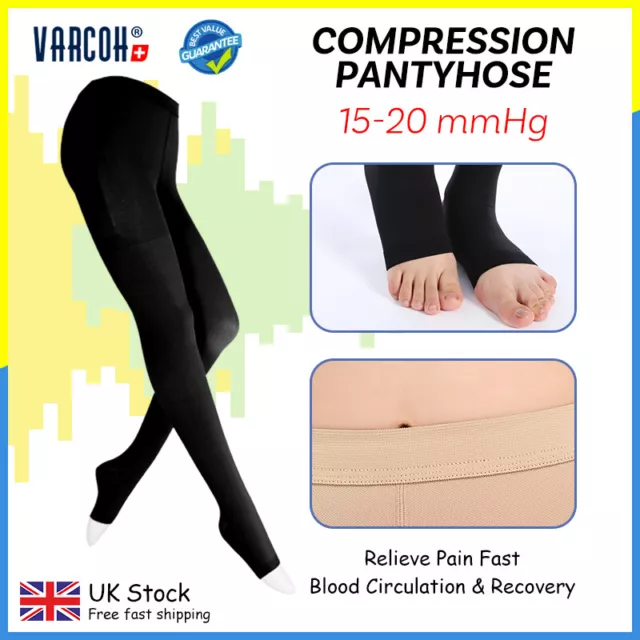 Women‘s 15-20 mmHg Compression Pantyhose Tights Medical Edema Nurses Stockings