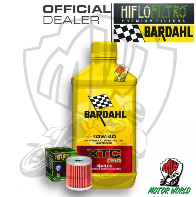 KIT TAGLIANDO 1 LITRO OLIO BARDAHL XTC C60 10W40 FILTRO Yamaha YP 400 Majesty