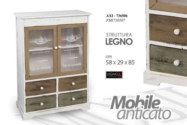 Credenza VidaXL Con Ante E Cassetti - 73x31x90 Cm, Bianco, Per Ingresso, Soggiorno O Cucina