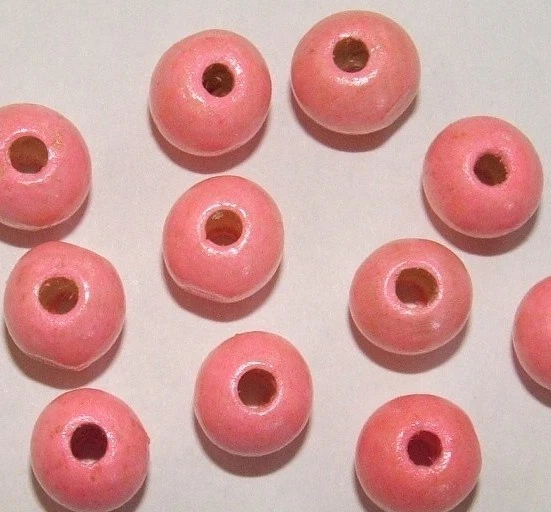 Lot De 100 Perles Rondes En Bois Naturel 25 Mm - Trou 6 Mm - Pour Bijoux DIY, Bracelets, Décorations - Non Traitées, à Peindre Ou Teinter