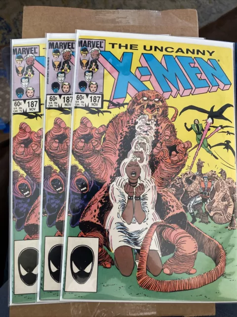 Uncanny X-Men #187-188 (1984) Marvel Chris Claremont John Romita Jr. NM 9.4+!