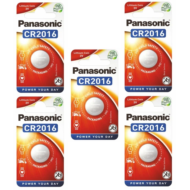 CR2016 Panasonic 2016 Lithium Coin Cell 3V - HardCore Electronic Supply