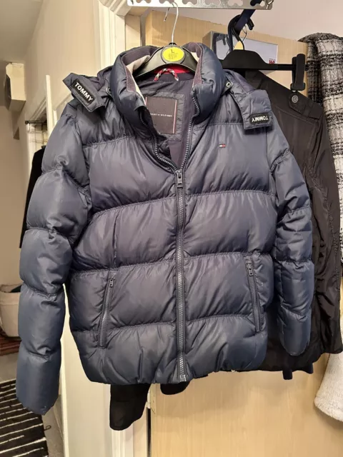 Boys Tommy Hilfiger Coat 8/9 Years Blue Down Feathered