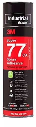 Super 77 Multipurpose Permanent Spray Adhesive Glue, Low VOC, Paper, Cardboar...