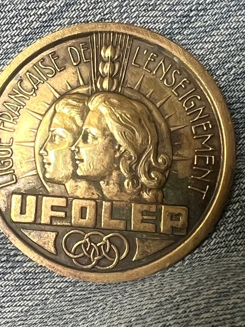 MED3597 - MEDAILLE HANDBALL LIGUE FRANÇAISE DE L'ENSEIGNEMENT USEP