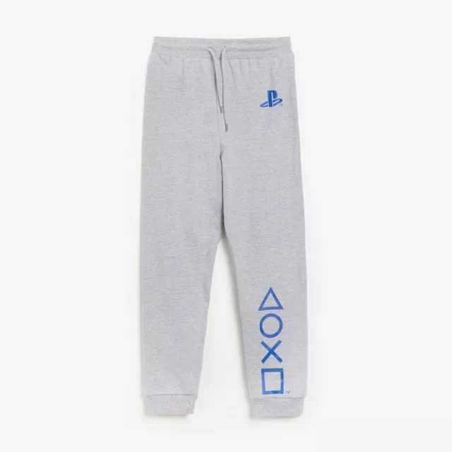 Studio Boys Grey Joggers Sweatpants Jogging Bottoms Closed Hem Fleece