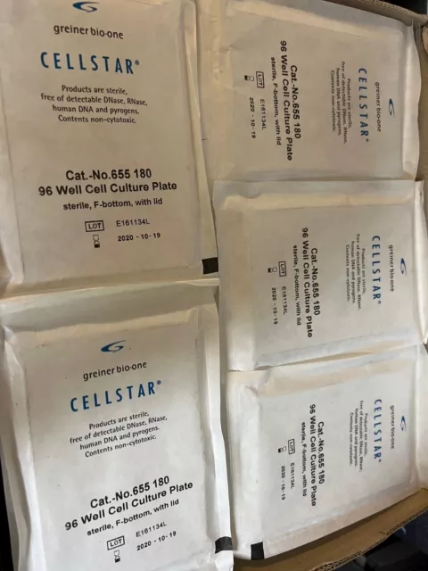 25-PACK 655180 - Cellstar 96 Well Cell Culture Plates - FREE SHIP