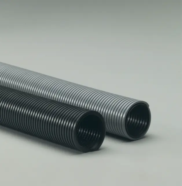 Industrial Vacuum Cleaner Hose - 3" x 50' Commercial Gray Polyethylene Hose