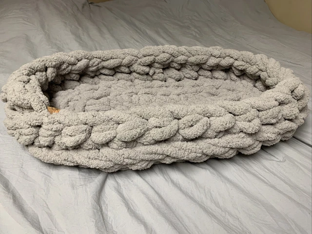 Hand Knitted Baby Moses basket Hand Knitted Baby Moses basket