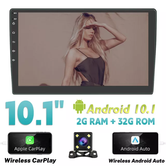 Android 10 Dual DIN 10.1" Car Stereo Apple Car Player Car Radio GPS Navigation