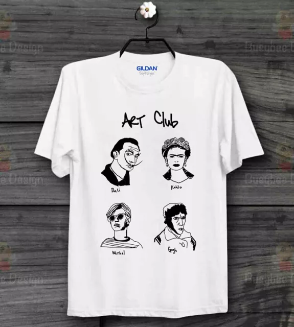 Art Club Van GoghSalvodore Dali Warhol Kahlo Vintage Unisex T Shirt  B768