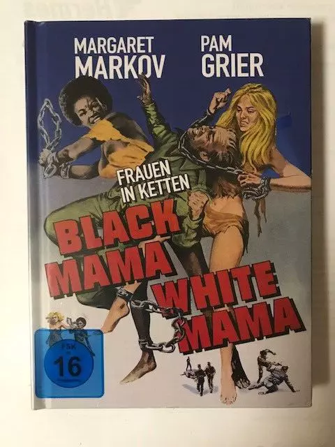 Mediabook FRAUEN IN KETTEN Black Mama White Mama PAM GRIER Limited Blu-Ray A Neu