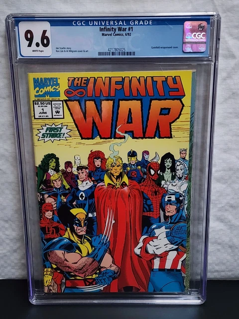 🔑🔥🔥 Infinity War 1 CGC 9.6 Gatefold Wraparound EPIC 1992 Jim Starlin 805024