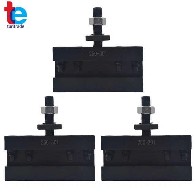 New CXA #1 Quick Change 250-301 Tool Post Turning & Facing Holder 3Pcs