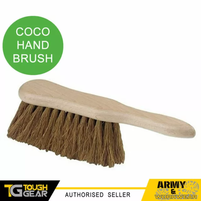 Maniable Brosse Souple Coco Poils Sweep Balai Propre en Bois 30.5cm Traditionnel