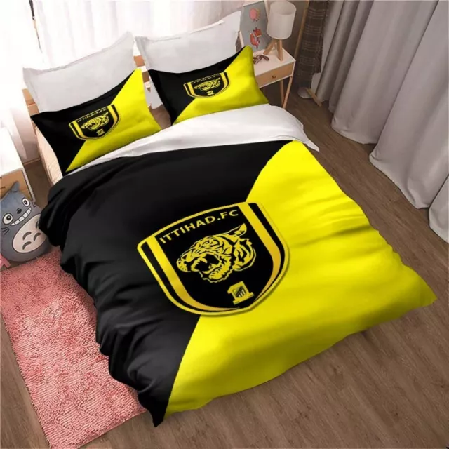 Al-Ittihad Club Jeddah Fußball Saudi-arabien Bettwäsche Set Kissenbezug 135x200