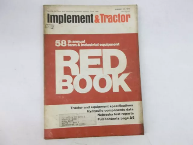 1974 Farm Tractor and Implement Red Book International John Deere Ford Oliver