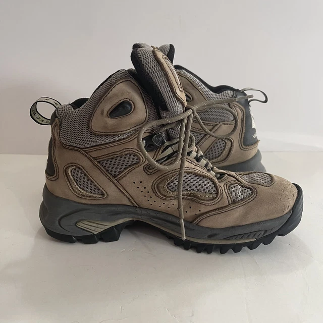 VASQUE HIKING BOOTS goretex MENS Vibram Grey Gray Size 6.5M No INSOLES