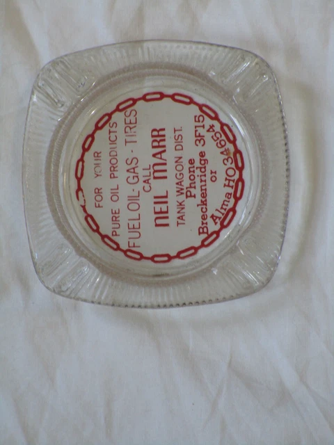 Vintage  Pure Oil Products Advertising Ashtray