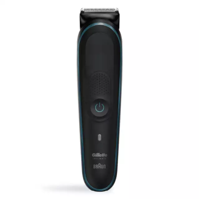 Gillette Intimate Trimmer i5 Herren Intimrasierer schwarz/blau