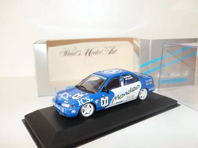 Miniature Rallye Ford Mondeo 1/43 Minichamps 1994 - Pilote B. Eichmann - Occasion Avec Boîte