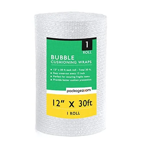 1 Pack 12 inch x 30 ft. Bubble Cushioning Wrap Shipping Packing Moving