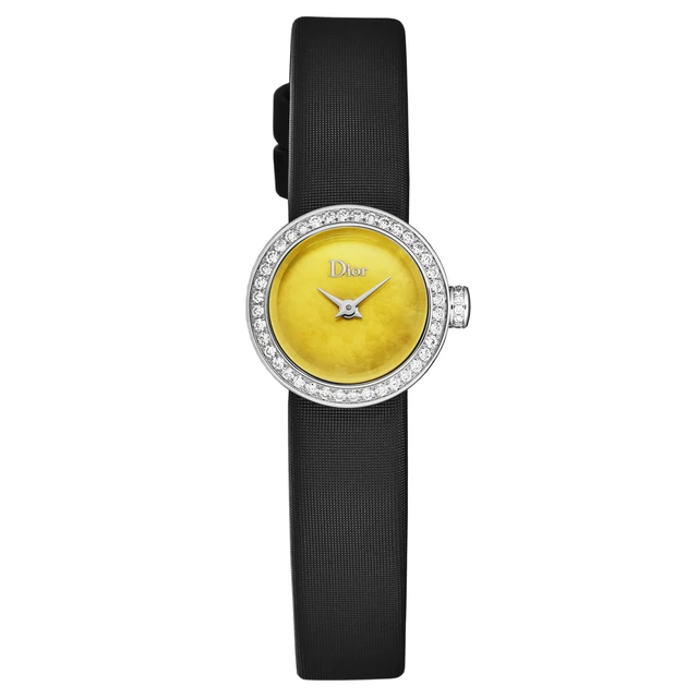 Christian Dior Women La D De Dior Min Diamond Bezel Yellow MOP Dial CD04011X1264