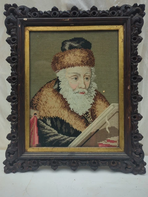 Bordado antiguo Rabí Akiva Lger Alemania