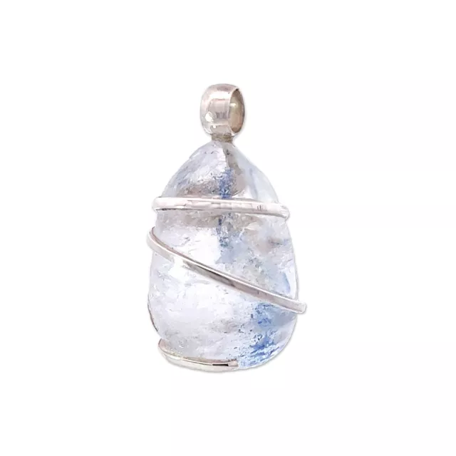 Blue Dumortierite in Quartz Pendant Necklace by Stones Desire