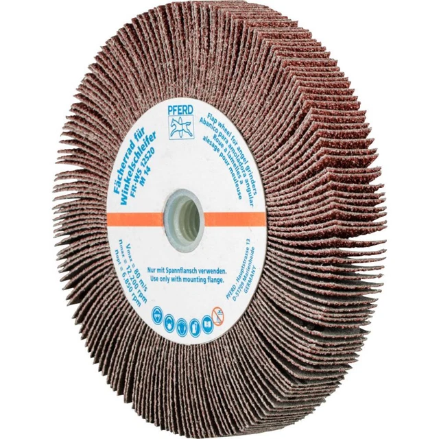PFERD 44782504 Roue de ponçage à lamelles pour meuleuse dangle Diamètre 125 mm