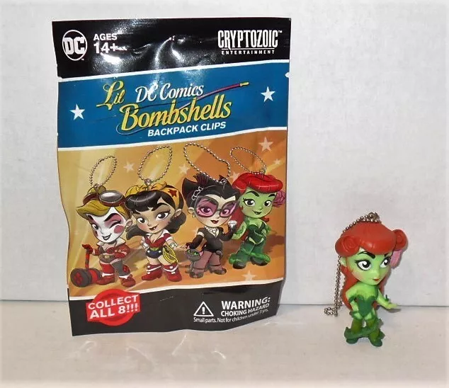 Cryptozoic Lil Dc Comics Bombshells Backpack Clips Figure Poison Ivy