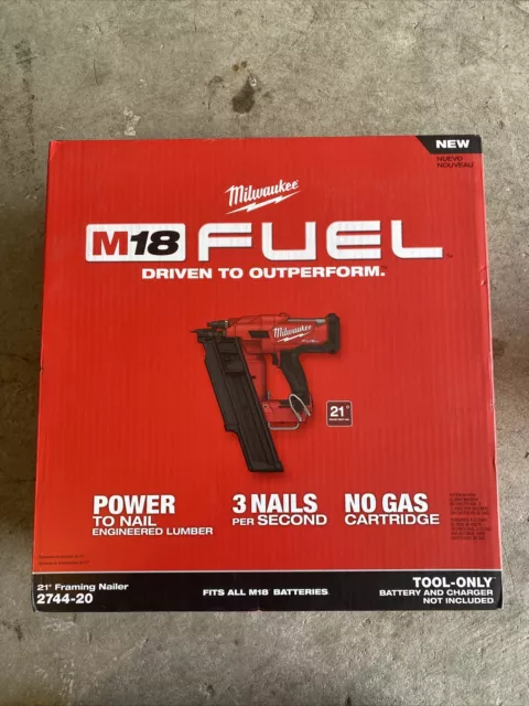Milwaukee 2744-20 M18 FUEL 21-Degree Framing Nailer (Tool Only)