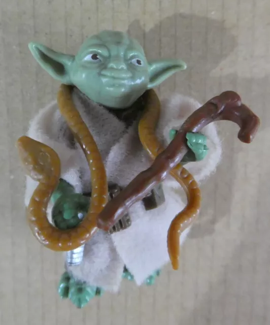 Star Wars Yoda Brown Snake Staff Impero figura vintage originale LFL 1980 100%