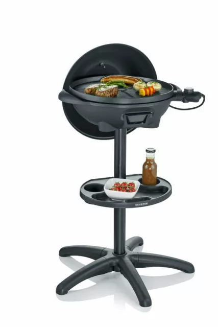 Severin PG8541 Barbecue-Elektrogrill, Standgrill mit Haube