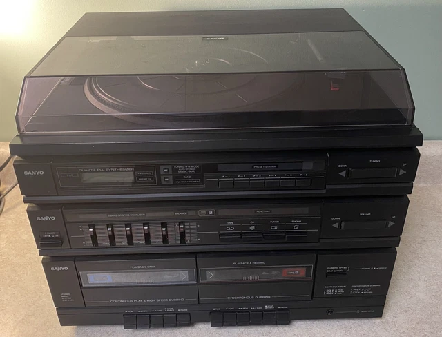 SANYO GXT-848U Stereo Music System Record/Cassette/CD/Radio Synthesizer Tested SANYO GXT-848U Stereo Music System Record/Cassette/CD/Radio Synthesizer Tested