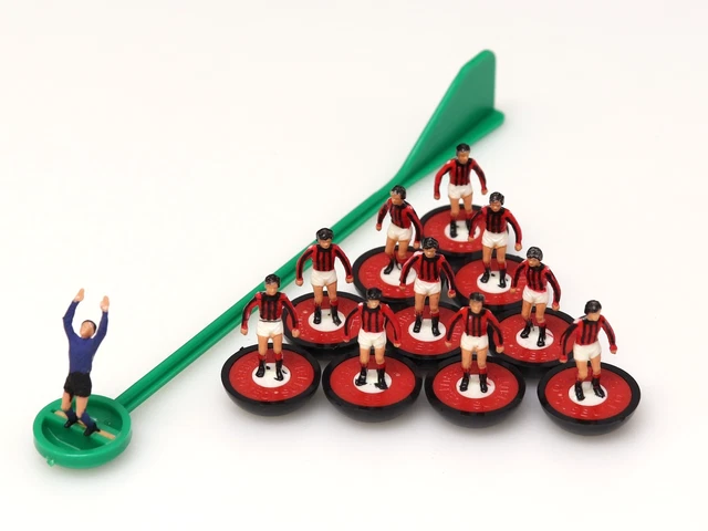 Subbuteo Milan AC 1995, équipe Complète MIB Ref 63057, Jeu De Table Foot
