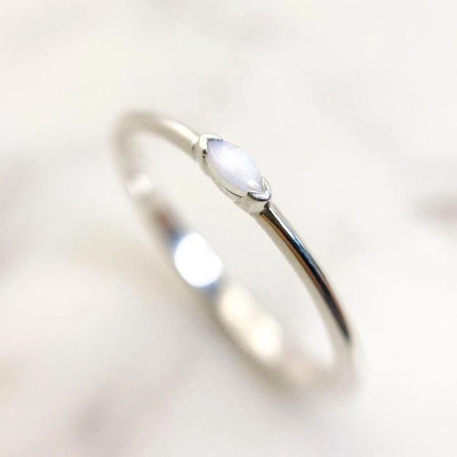 Bague Fiançailles Opale De Feu Naturelle 2 Ct Ovale Plaqué Or 14k - Solitaire Personnalisable