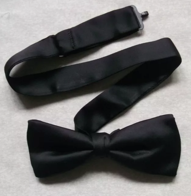Bow Tie Black Dickie Bowtie Adjustable Retro Mens Vintage