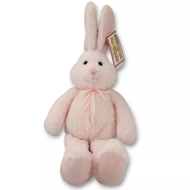 GUND Easter Bunny Rabbit STUFFED ANIMAL NEW 7" Tall HEADS & TALES Pink Plush TOY