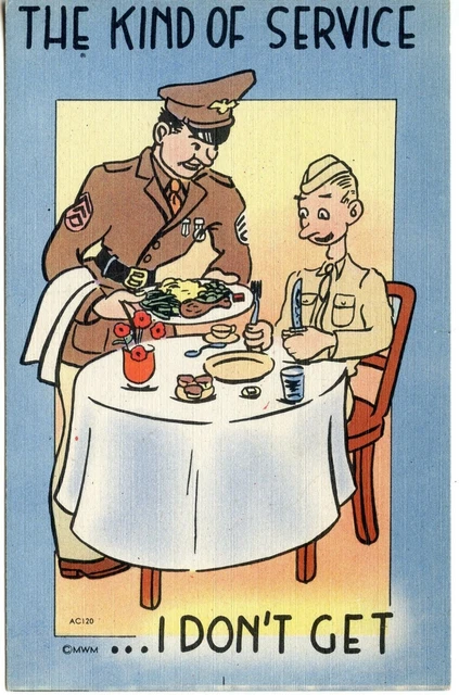 Cpa / Postcard / Humor / Satire / Fantasy / Illustrator The Kind Of Service