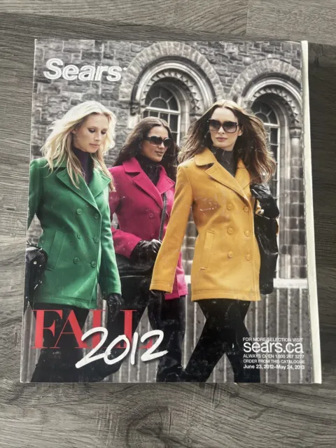 Vintage Sears 2012 Fall And Winter Catalog Fashion Electronics Furniture Rare