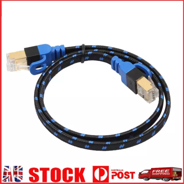 Ethernet Cable RJ45 Cat7 Lan Network Flat Cable for Router Switch (0.5 m)