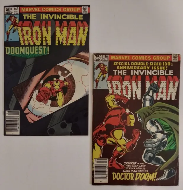 Iron Man # 149-150 Fine/VF-(Doomquest pt.1 & 2) 1981