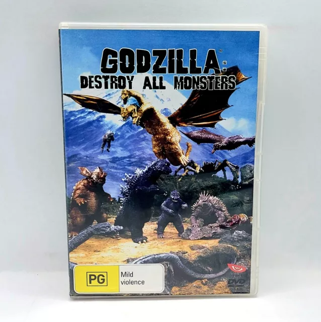 Godzilla: Destroy All Monsters DVD Region 4 1968 Japanese Kaiju Sci-Fi Horror