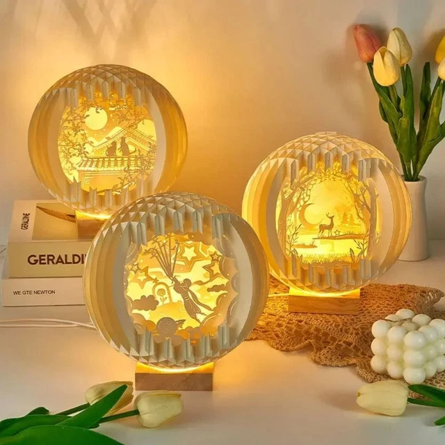 CHINESE STYLE ATMOSPHERE Lamps Carving Lamp Living Room Art Decor £9.06
